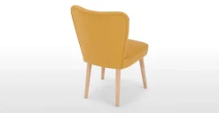 Juego de 2 sillas de comedor Charley – Amarillo yema y roble