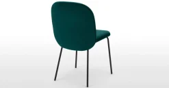 Juego de 2 sillas de comedor Safia – Terciopelo azul espuma de mar