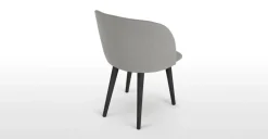 Juego de 2 sillas de comedor Stig – Gris manhattan y negro