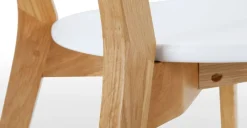 Juego de 2 sillas de comedor Fjord – Roble y blanco