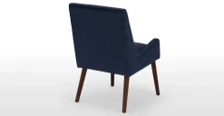 Juego de 2 sillas de comedor Higgs – Terciopelo azul real