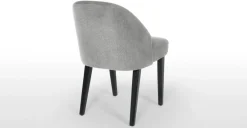 Juego de 2 sillas de comedor Alec – Gris acolchado