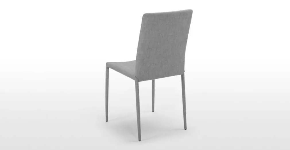 Juego de 2 sillas de comedor Braga – Gris perla