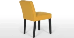 Juego de 2 sillas de comedor Wilton – Amarillo yema y abedul negro