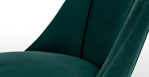 Juego de 2 sillas de comedor Lule – Terciopelo azul espuma de mar