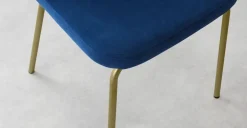 Juego de 2 sillas de comedor Safia – Azul Eléctrico