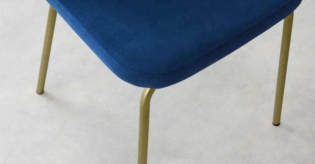 Juego de 2 sillas de comedor Safia – Azul Eléctrico