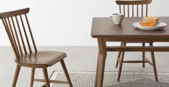 Juego de 2 sillas de comedor Deauville – Roble oscuro