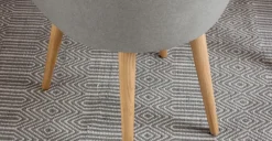 Juego de 2 sillas de comedor Stig – Gris manhattan y roble