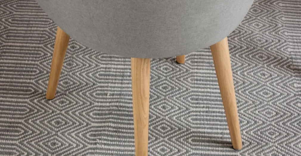 Juego de 2 sillas de comedor Stig – Gris manhattan y roble