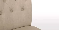 Juego de 2 sillas de comedor Flynn – Beis Biscuit y negro