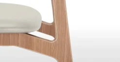 Juego de 2 sillas de comedor Jacob – Alabastro y fresno