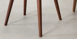 Juego de 2 sillas de comedor Adeline – Terciopelo verde pino y nogal