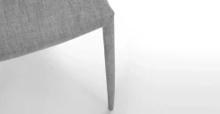 Juego de 2 sillas de comedor Braga – Gris perla