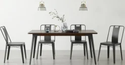 Juego de 2 sillas de metal Edny – Bronce de cañón