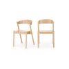 Juego de dos sillas de comedor Yaunti – Fresno