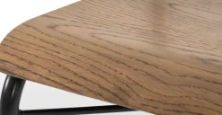 Juego de dos sillas de comedor Wigbert – Pino y negro