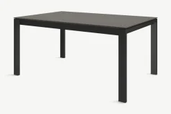 Mesa de Comedor 6 Asientos Corinna – Gris y Negro