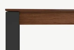 Mesa de Comedor 6 Asientos Corinna – Negro y Nogal