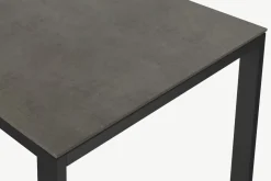 Mesa de Comedor 6 Asientos Corinna – Gris y Negro