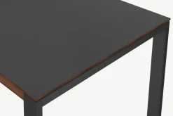 Mesa de Comedor 6 Asientos Corinna – Negro y Nogal