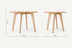 Mesa de Comedor Fjord – Roble y Blanco