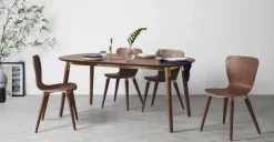 Mesa de Comedor Ovalada Edelweiss – Nogal