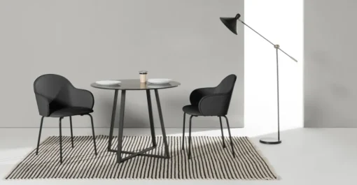 Mesa de Comedor Redonda Grande Haku – Negro