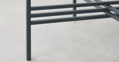 Mesa de Comedor Redonda Poppy – Metal y Cristal Ahumado