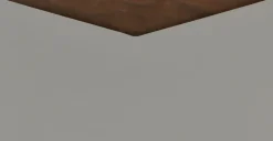 Mesa de noche Louis – Nogal y gris carbón