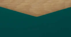 Mesa de noche Louis – Roble y verde