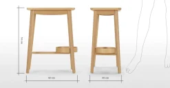 Mesa de noche Penn – Roble