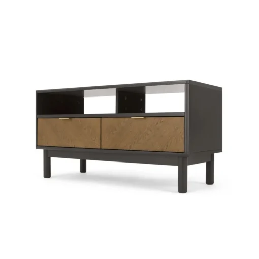 Mueble multimedia Belgrave – Roble oscuro