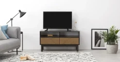 Mueble multimedia Belgrave – Roble oscuro