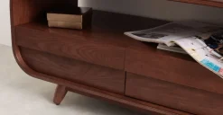 Mueble multimedia compacto Esme – Fresno oscuro