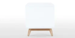 Mueble multimedia compacto Esme – Blanco y fresno