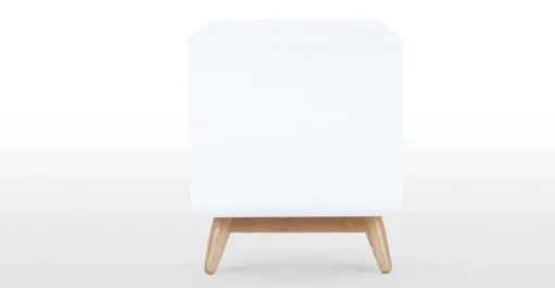 Mueble multimedia compacto Esme – Blanco y fresno