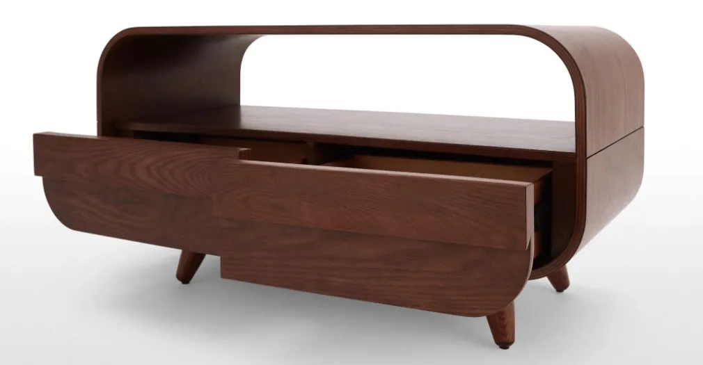 Mueble multimedia compacto Esme – Fresno oscuro