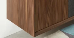 Mueble multimedia de pared Luther – Nogal