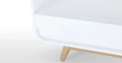 Mueble multimedia Esme – Blanco y fresno