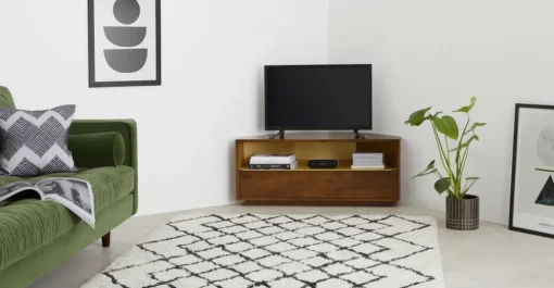 Mueble Multimedia Esquinero Anderson – Caramelo