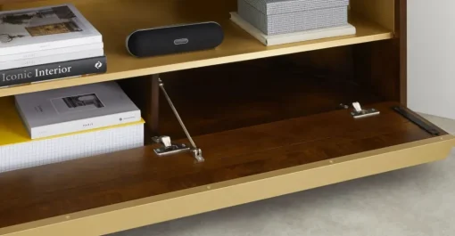 Mueble Multimedia Esquinero Anderson – Caramelo