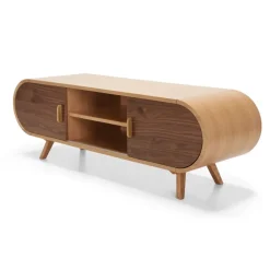 Mueble multimedia Fonteyn – Roble y nogal