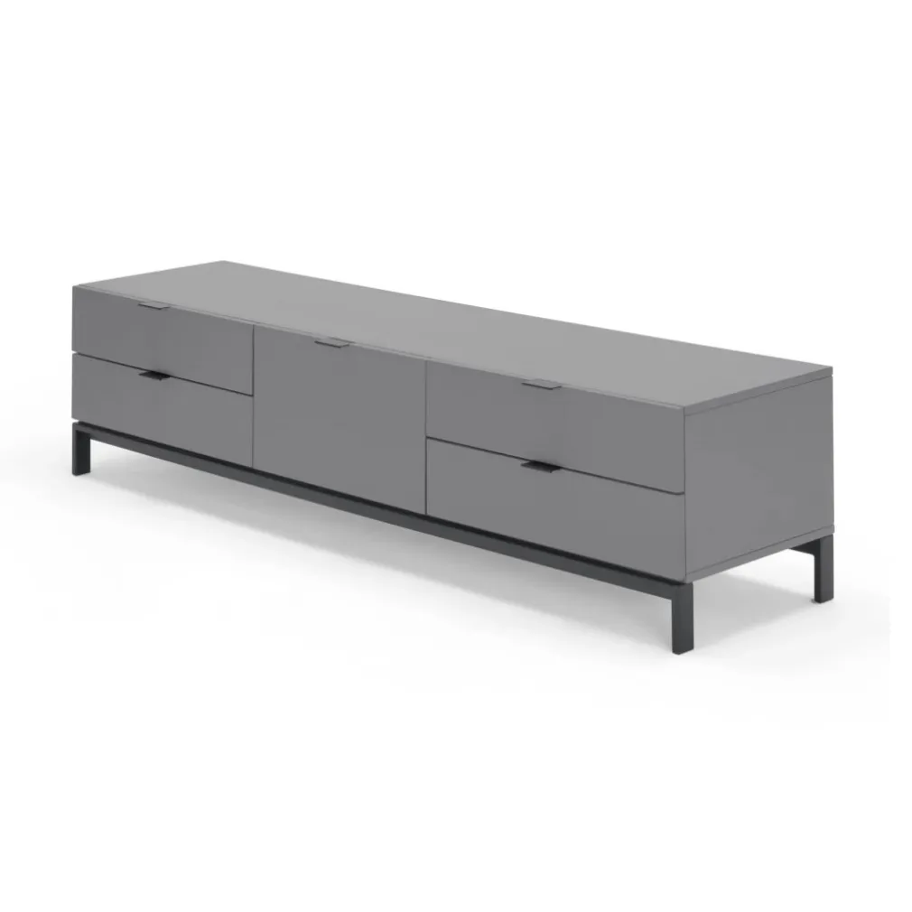 Mueble multimedia grande Marcell – Gris