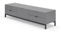 Mueble multimedia grande Marcell – Gris