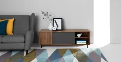 Mueble multimedia grande Luther – Nogal