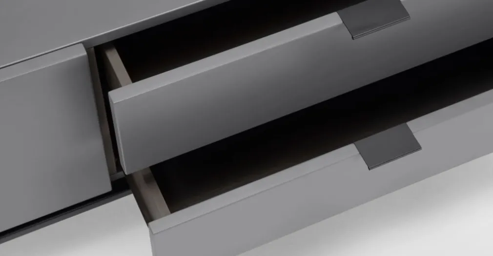 Mueble multimedia grande Marcell – Gris