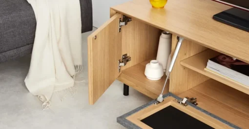 Mueble multimedia grande Luther – Roble