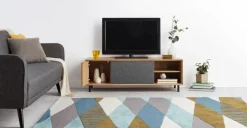 Mueble multimedia grande Luther – Roble