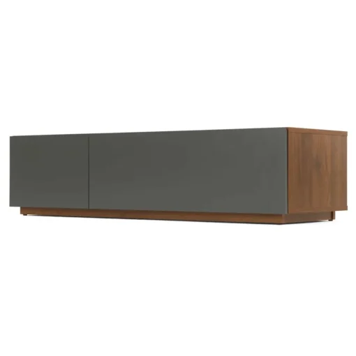 Mueble multimedia Hopkins – Nogal y gris